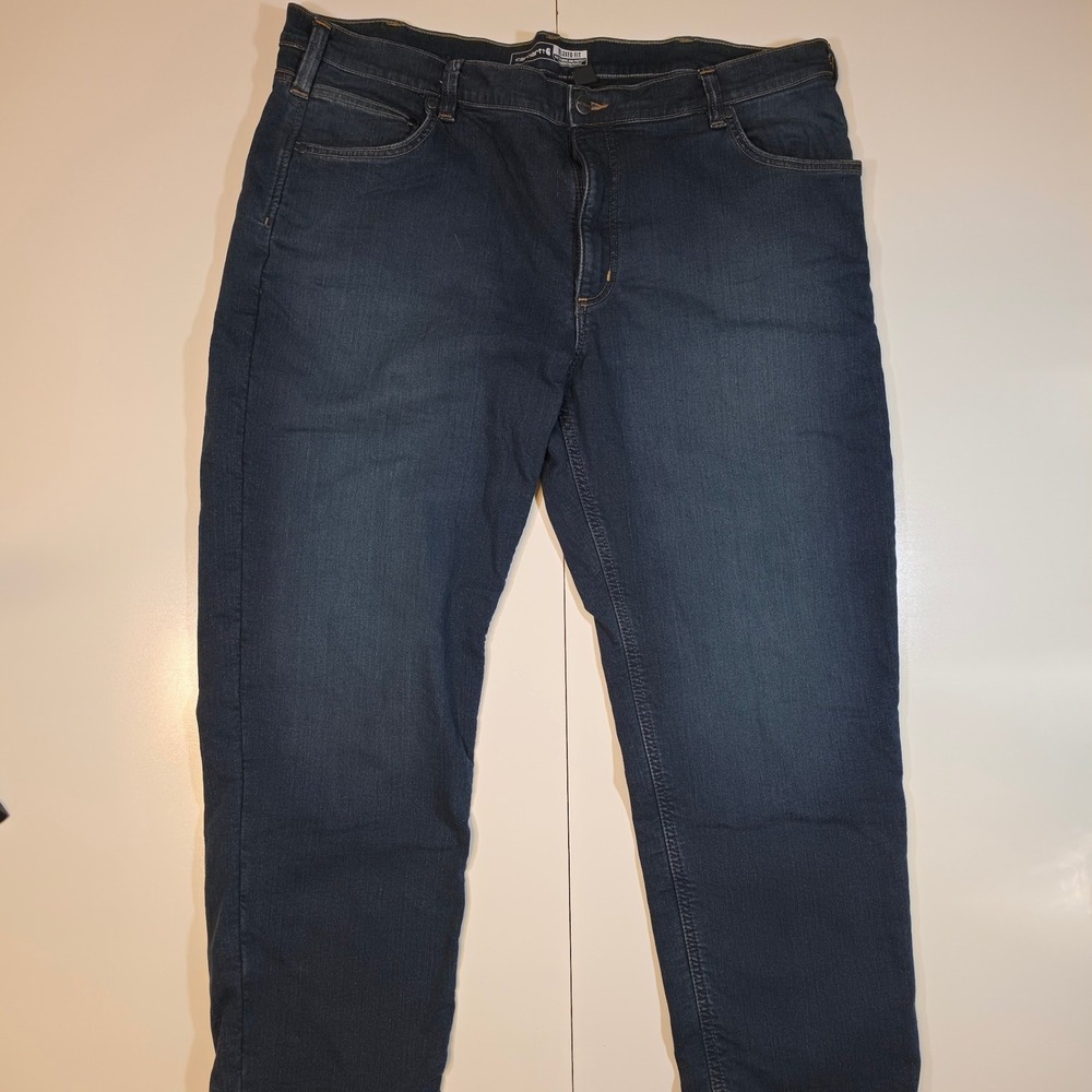 Carhartt Rugged Flex Lined Relaxed Fit Jeans Mens 42x30 Dark Wash Rapids Denim